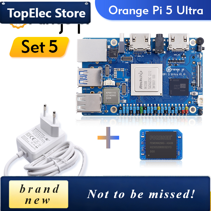 Rockchip Rk3588 Development Board - 탑일렉 오렌지 파이 5 울트라 +