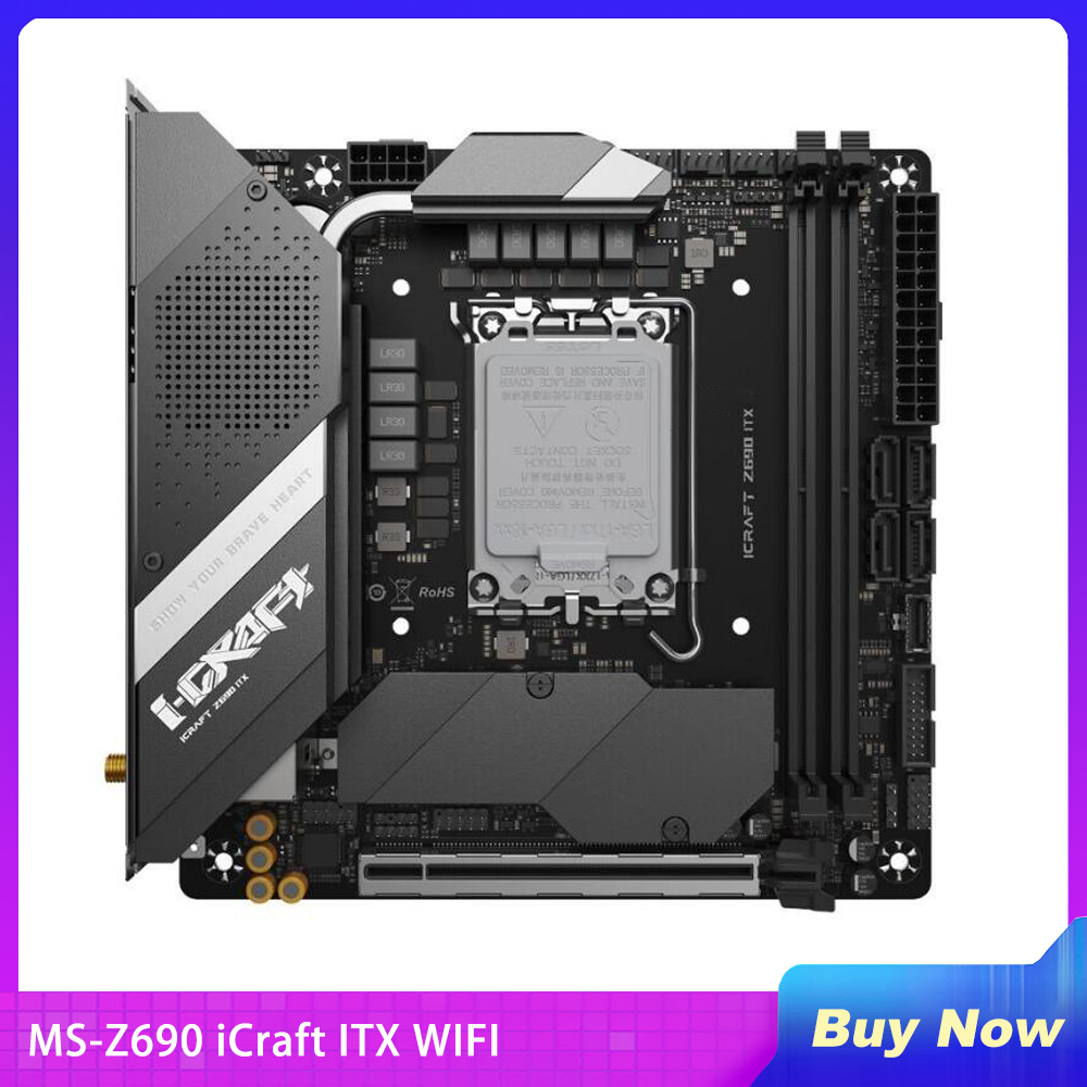 새로운 MS-Z690 iCraft ITX WIFI 데스 - Lga1700 Itx Motherboard Ddr5 리뷰 및 가격
